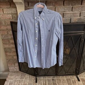 Polo Ralph Lauren Navy and White Checkered Shirt